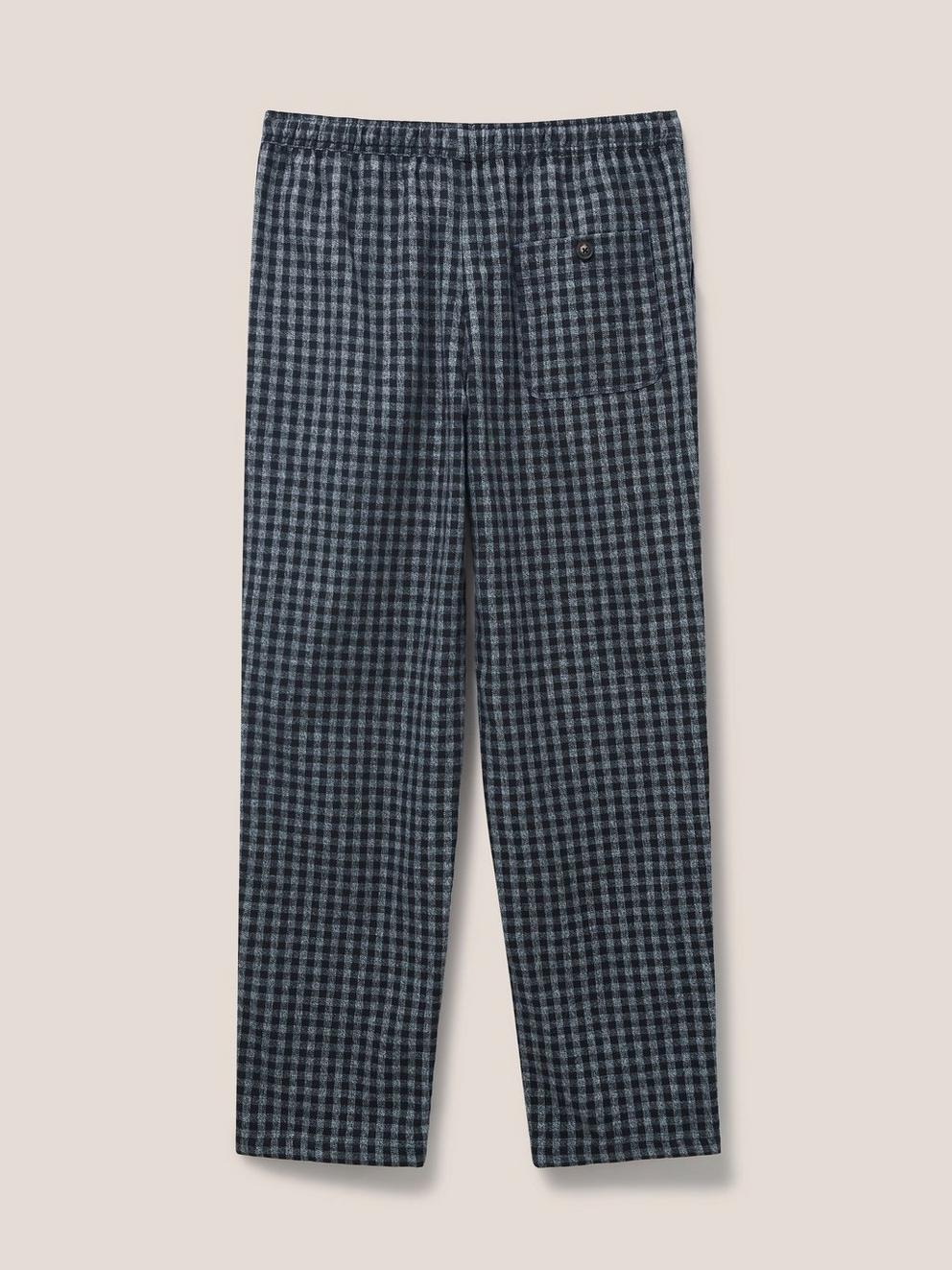 Leyland PJ Trouser in WASHED BLK - FLAT BACK