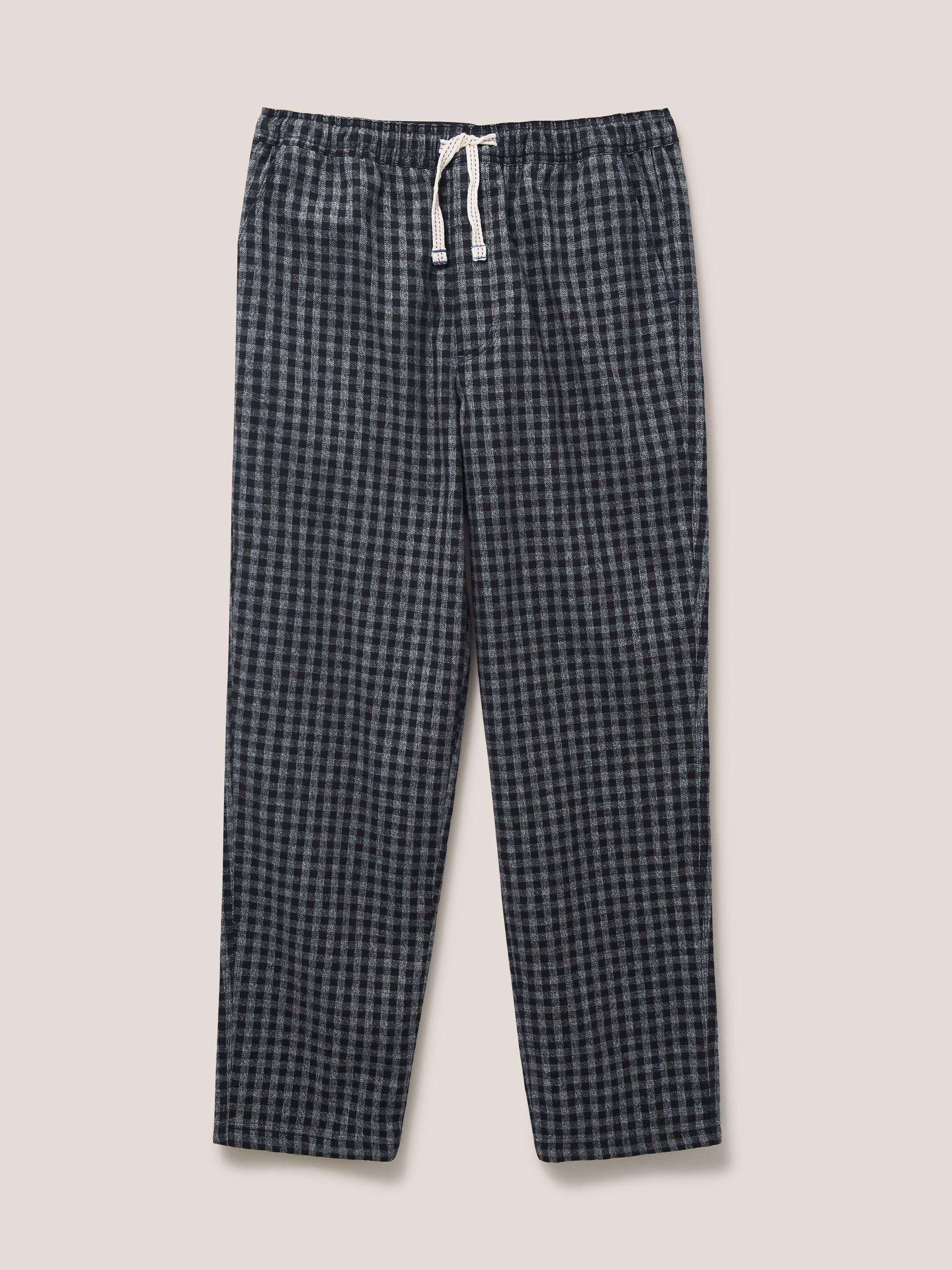 Leyland PJ Trouser in WASHED BLK - FLAT FRONT