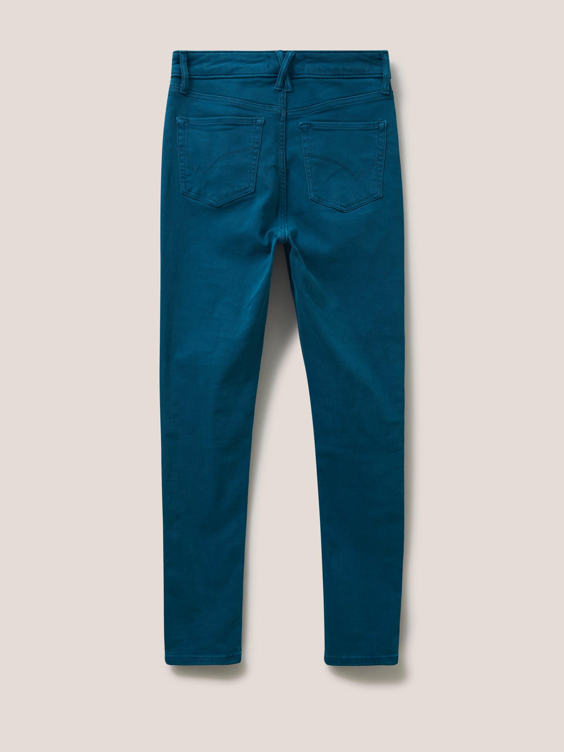 Amelia Skinny Jean in DARK TEAL - FLAT BACK