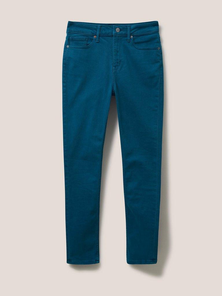 Amelia Skinny Jean in DARK TEAL - FLAT FRONT