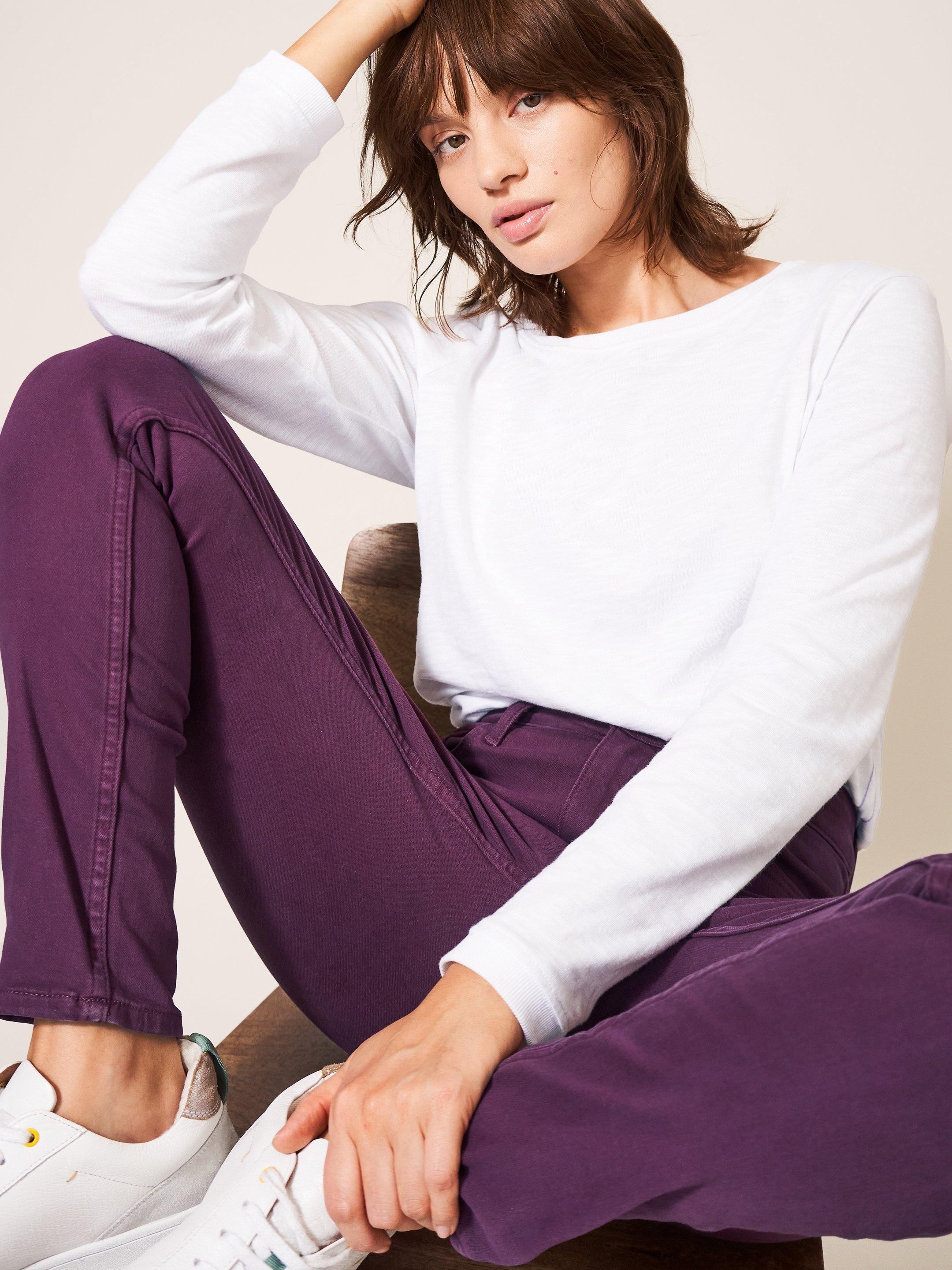 Plum colored hot sale jeans