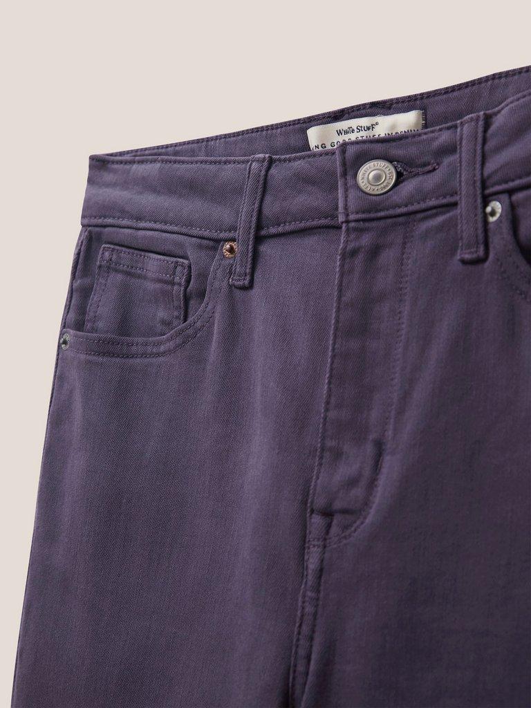 Amelia Skinny Jean in DK PURPLE - FLAT DETAIL