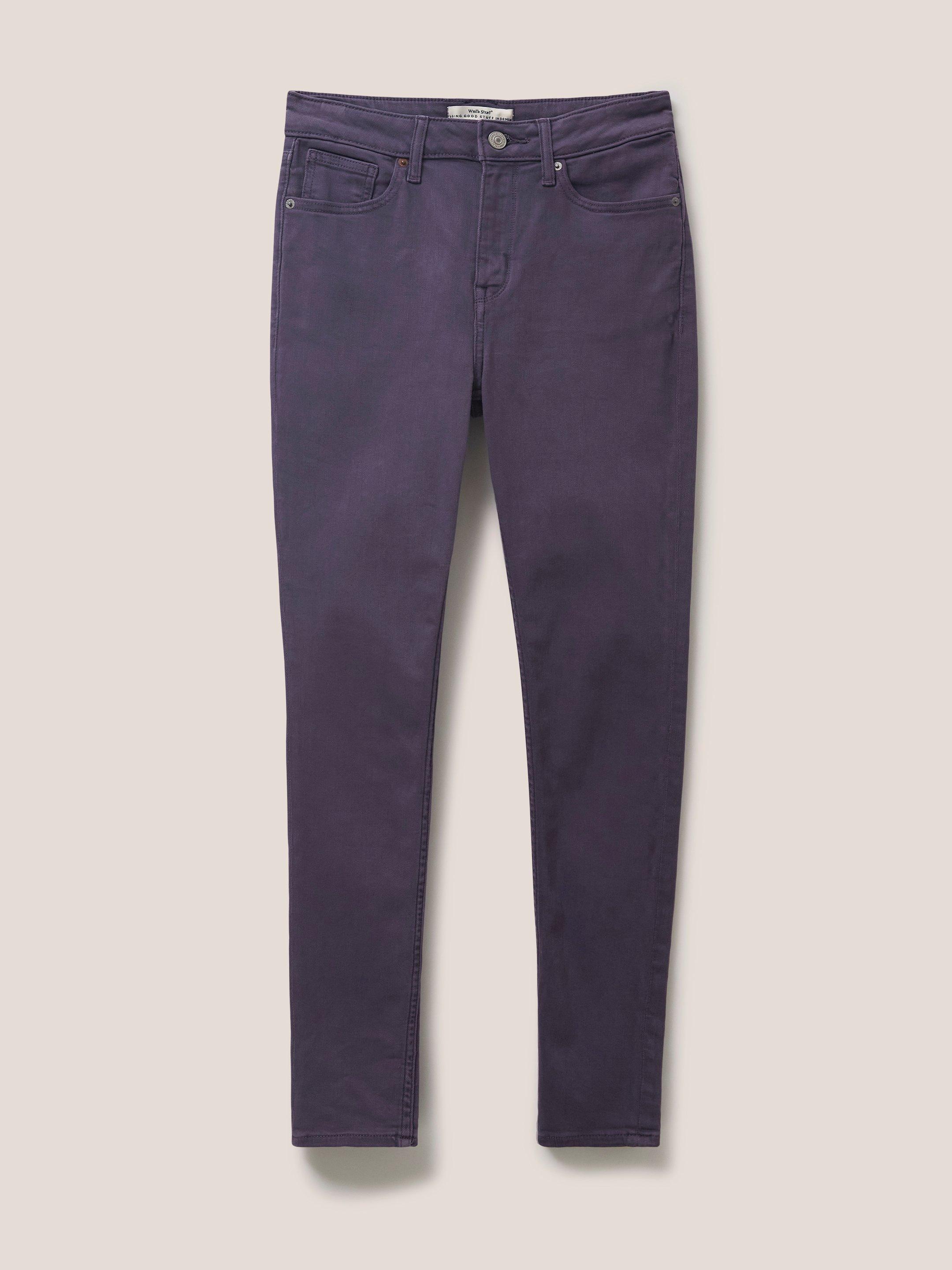 Amelia Skinny Jean in DK PURPLE - FLAT FRONT