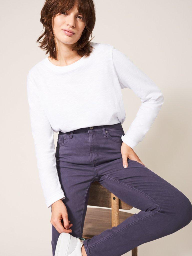 Amelia Skinny Jean in DK PURPLE - LIFESTYLE