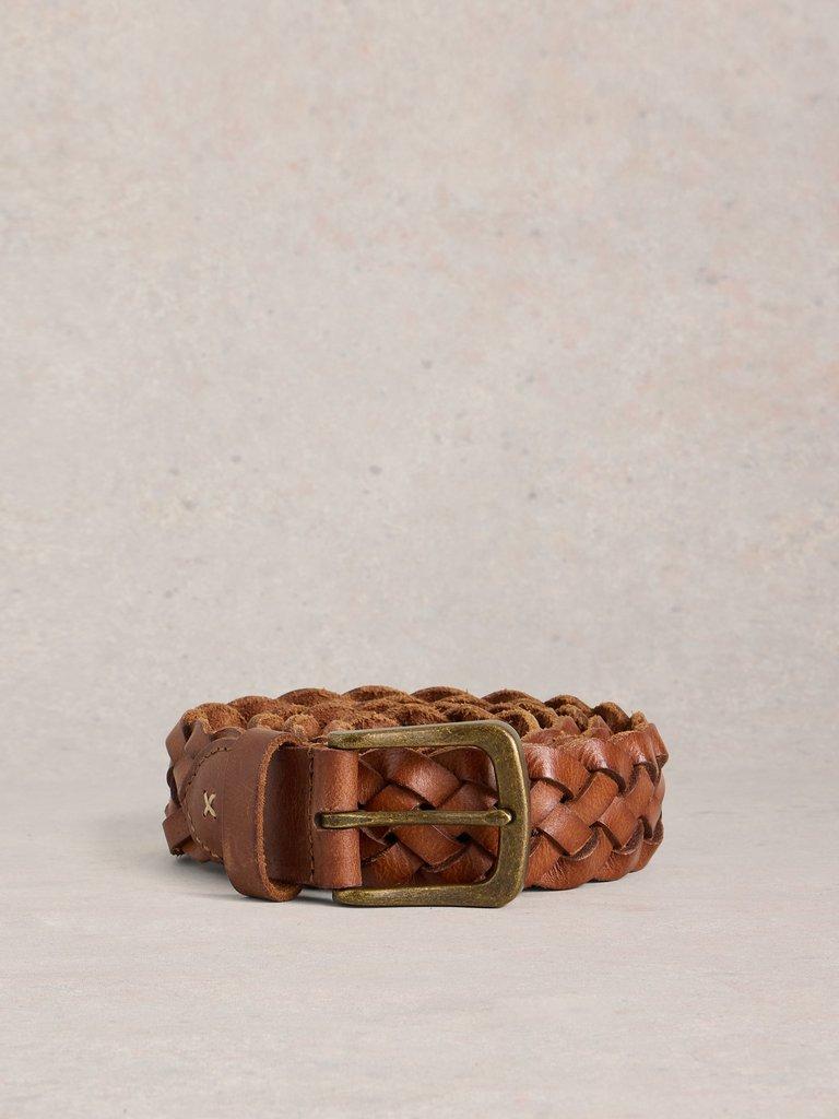 Weave Leather Belt White Stuff in | TAN MID