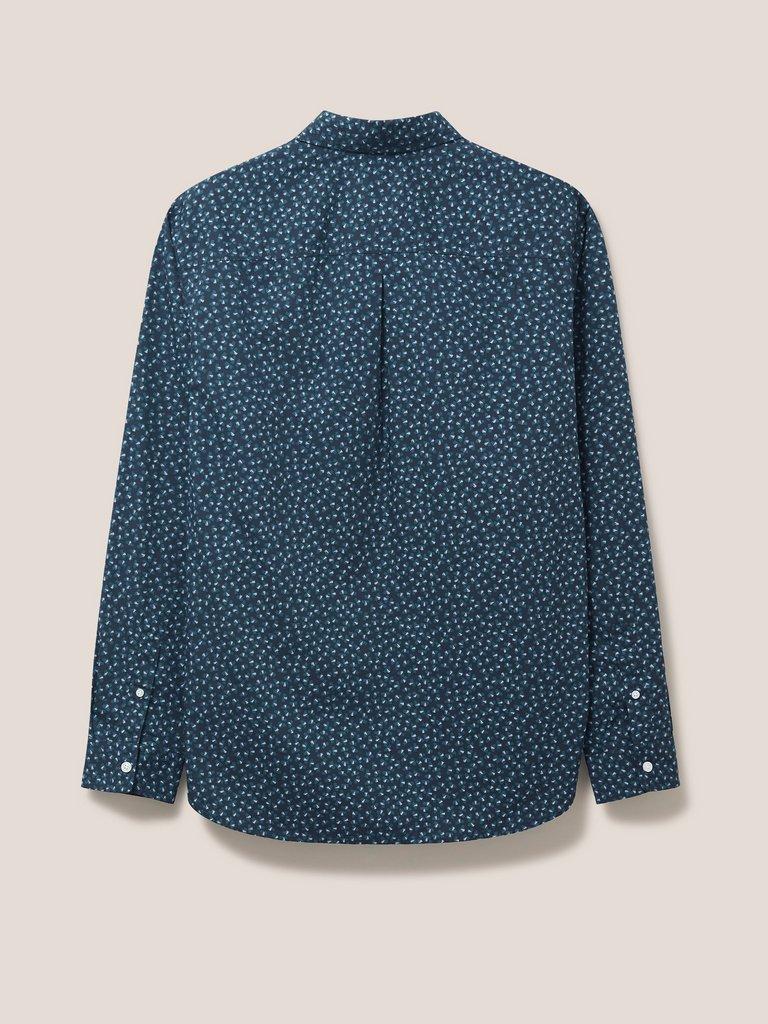 Party Geo Printed Shirt in DARK NAVY - FLAT BACK