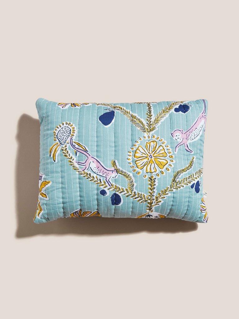 Wonderland Multi Cushion in BLUE MLT - FLAT FRONT