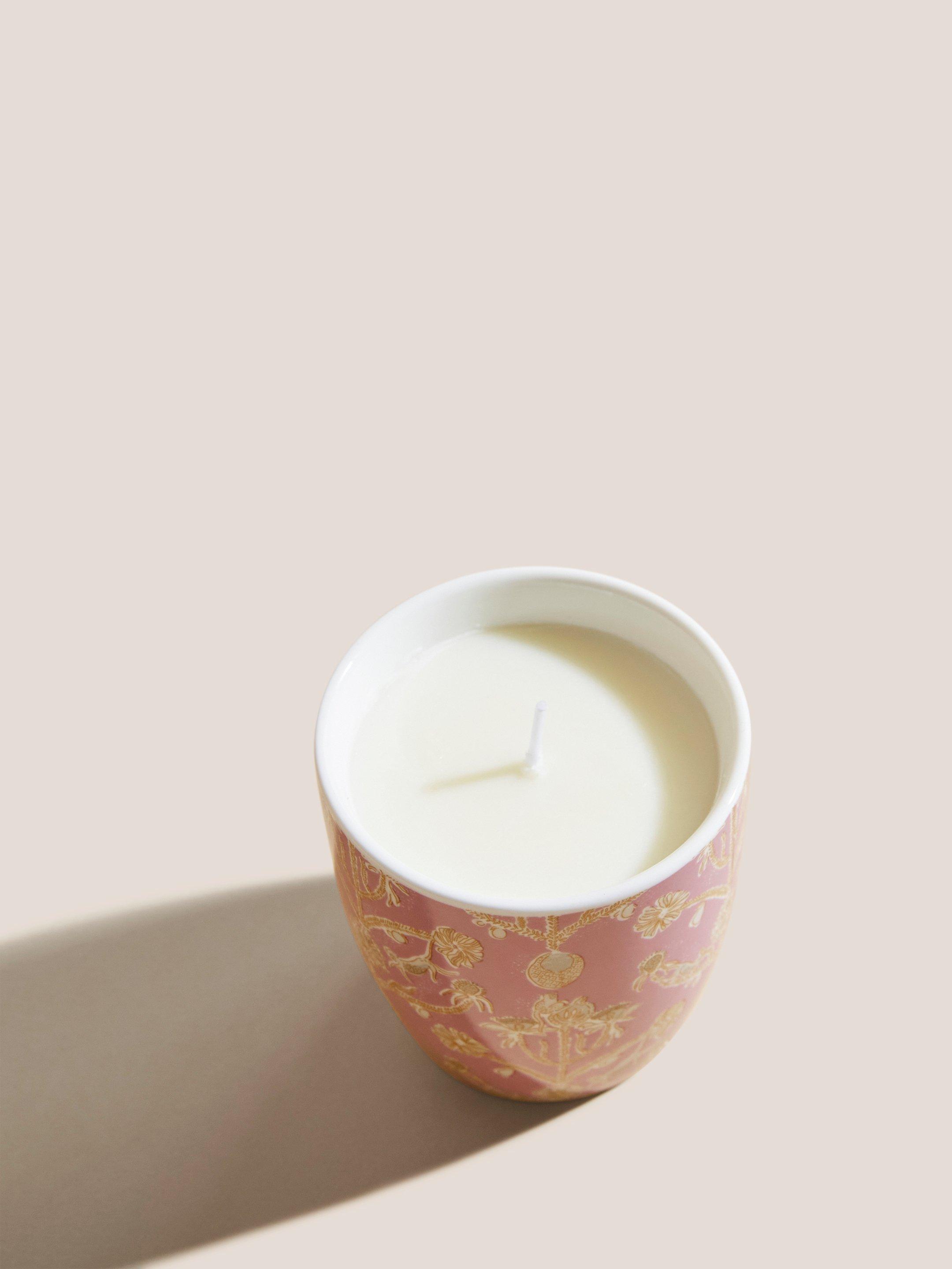 Candelabra Print Candle in PINK MLT - FLAT DETAIL