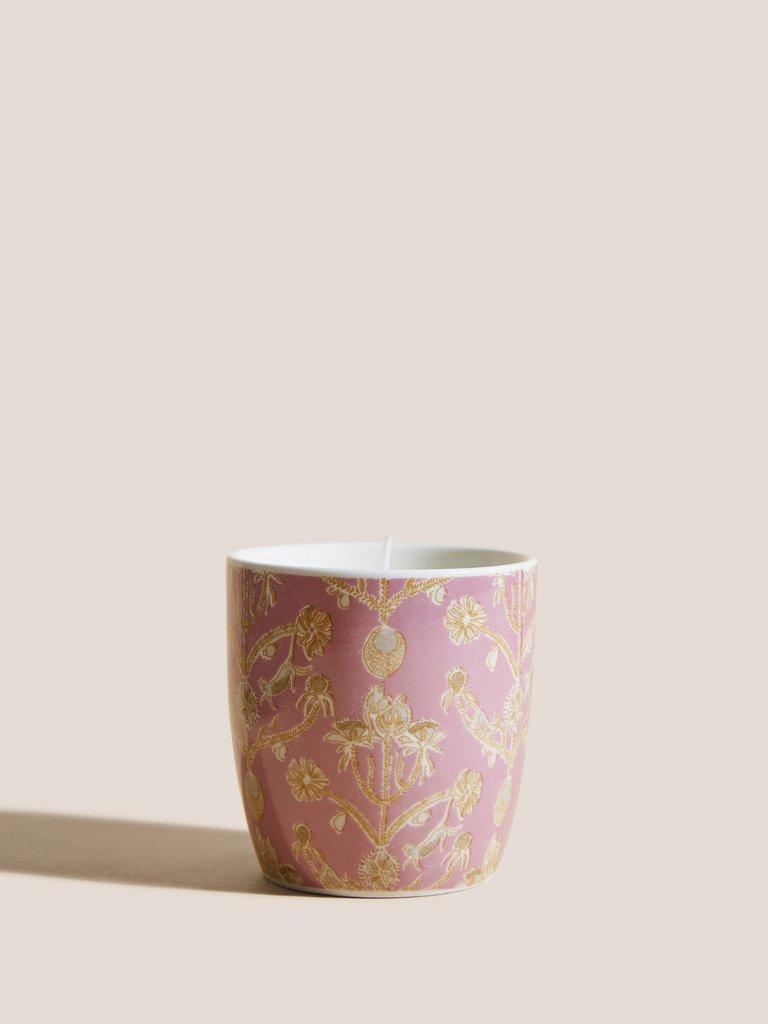 Candelabra Print Candle in PINK MLT - FLAT FRONT