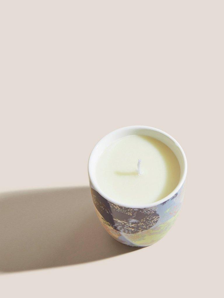 Circle Moons Candle in BLUE MLT - FLAT DETAIL