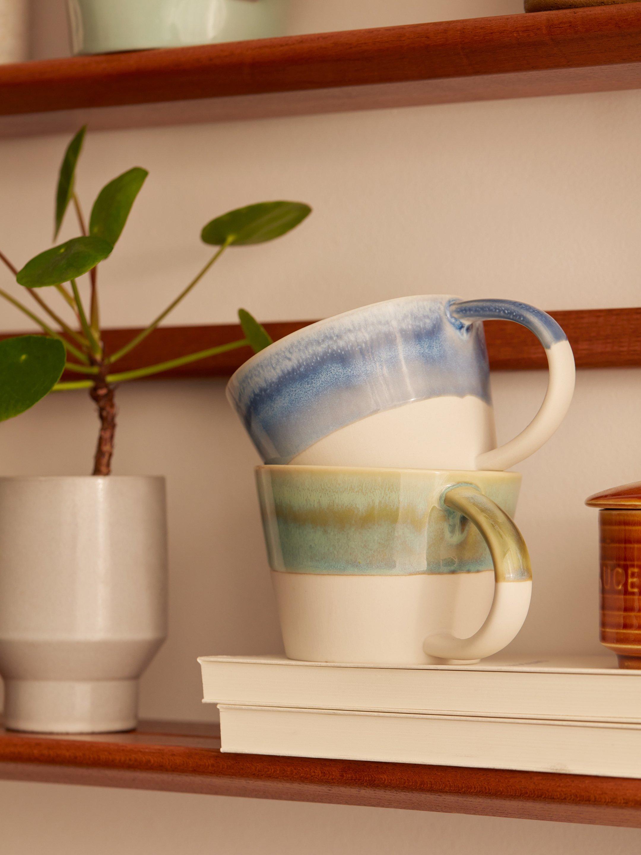 Dipped Glaze Mug in BLUE MLT - MIXED
