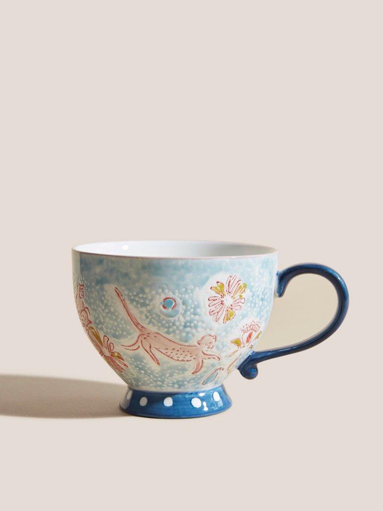 Favourite Wonderland Tea Cup in BLUE MLT - FLAT FRONT