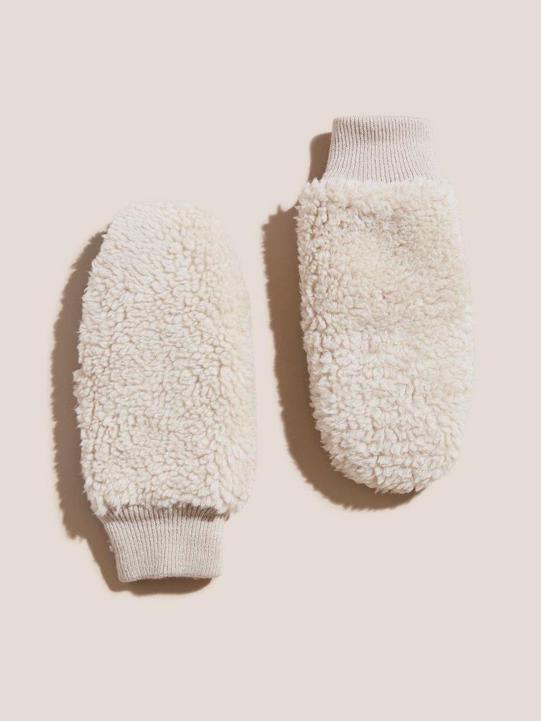 Borg Mittens in NAT MLT - FLAT FRONT