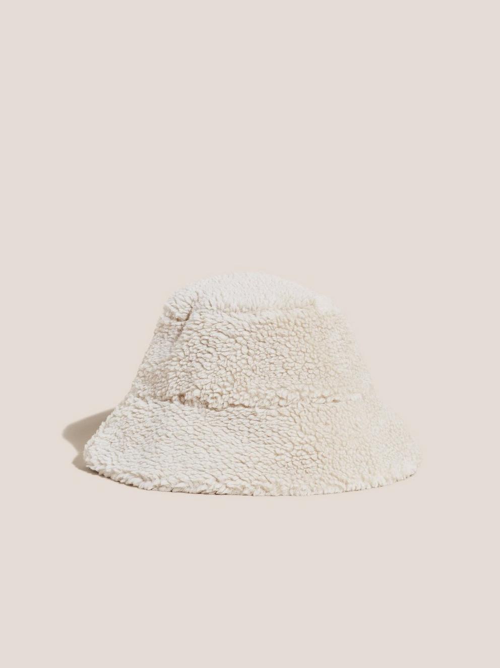 Borg Reversible Bucket Hat in NAT MLT - FLAT FRONT