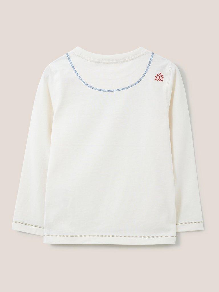 Alex Long Sleeve Graphic Tee in IVORY MLT - FLAT BACK