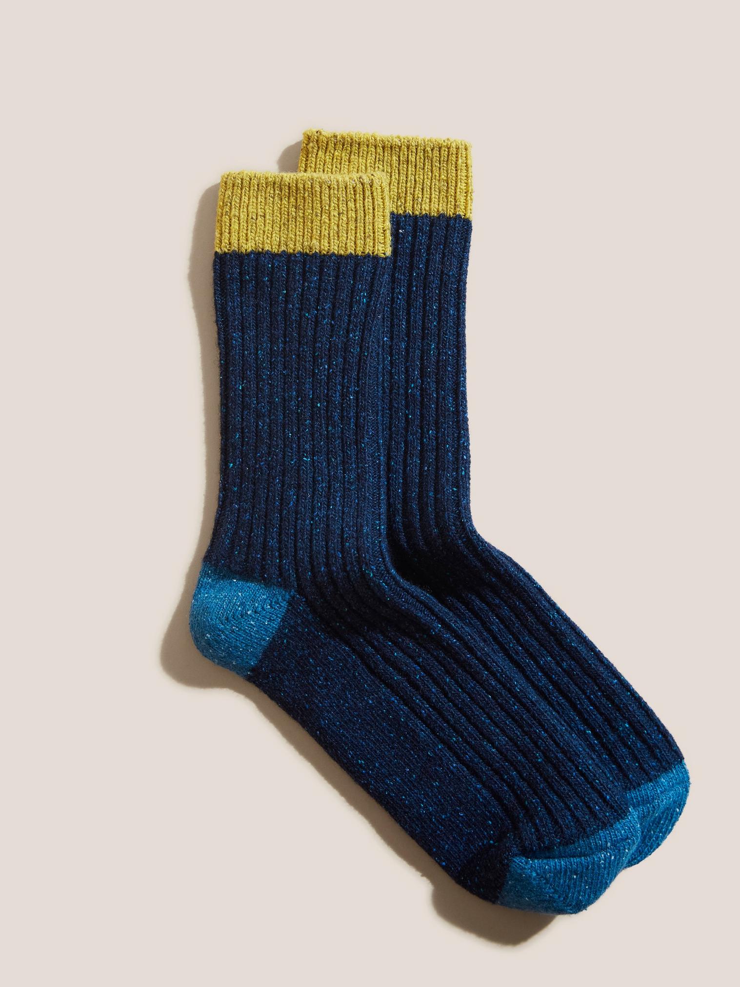 Nep Boot Socks in MID TEAL - FLAT FRONT