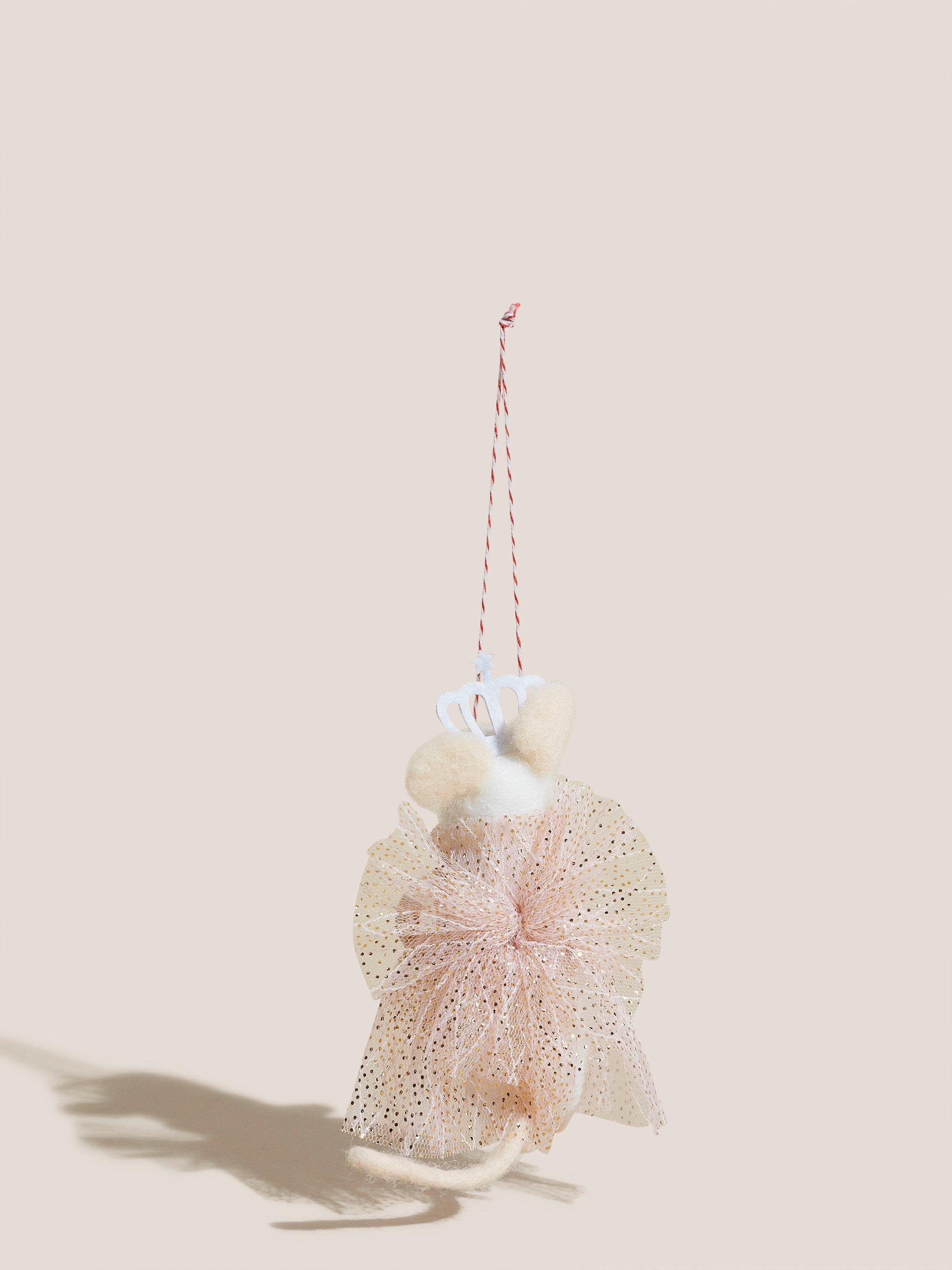 Mystical Mouse Decoration in WHITE MLT - FLAT BACK