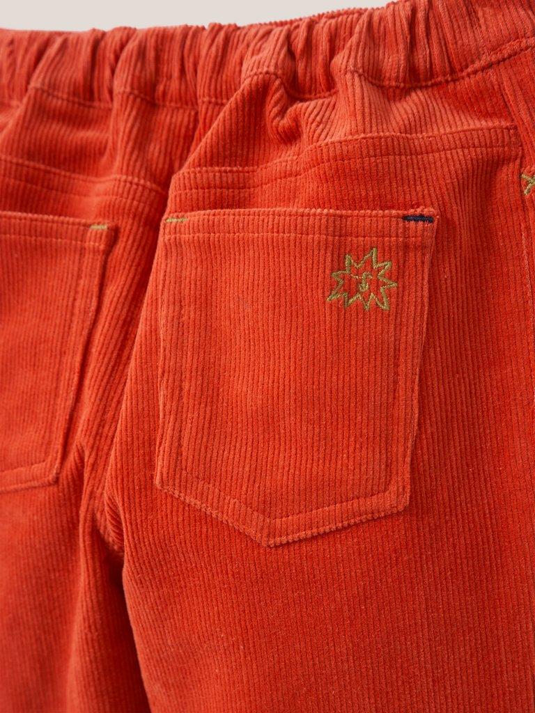 Cord Jegging in MID RED - FLAT DETAIL