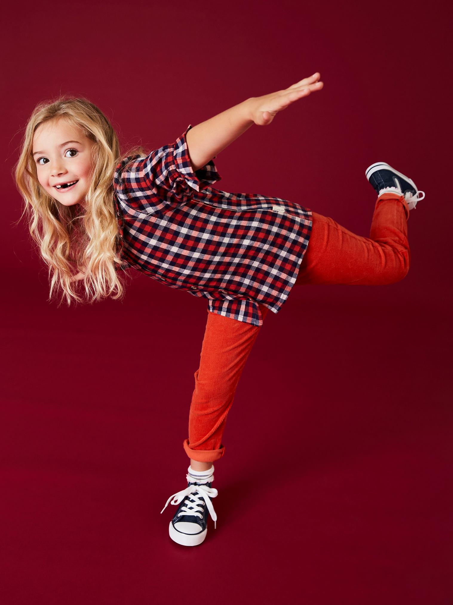 Cord Jegging in MID RED - LIFESTYLE