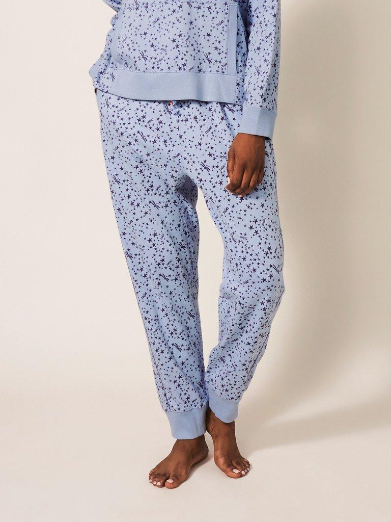 Chloe Cosy Jogger in BLUE MLT - MODEL FRONT