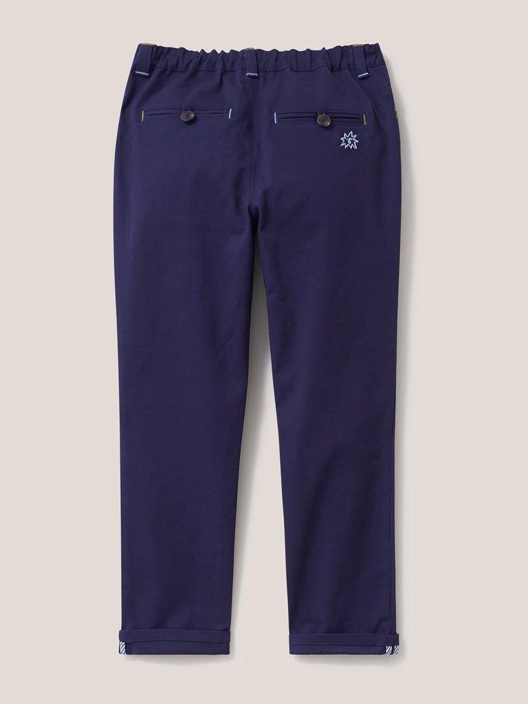 Cole Chino Trouser in DARK NAVY - FLAT BACK