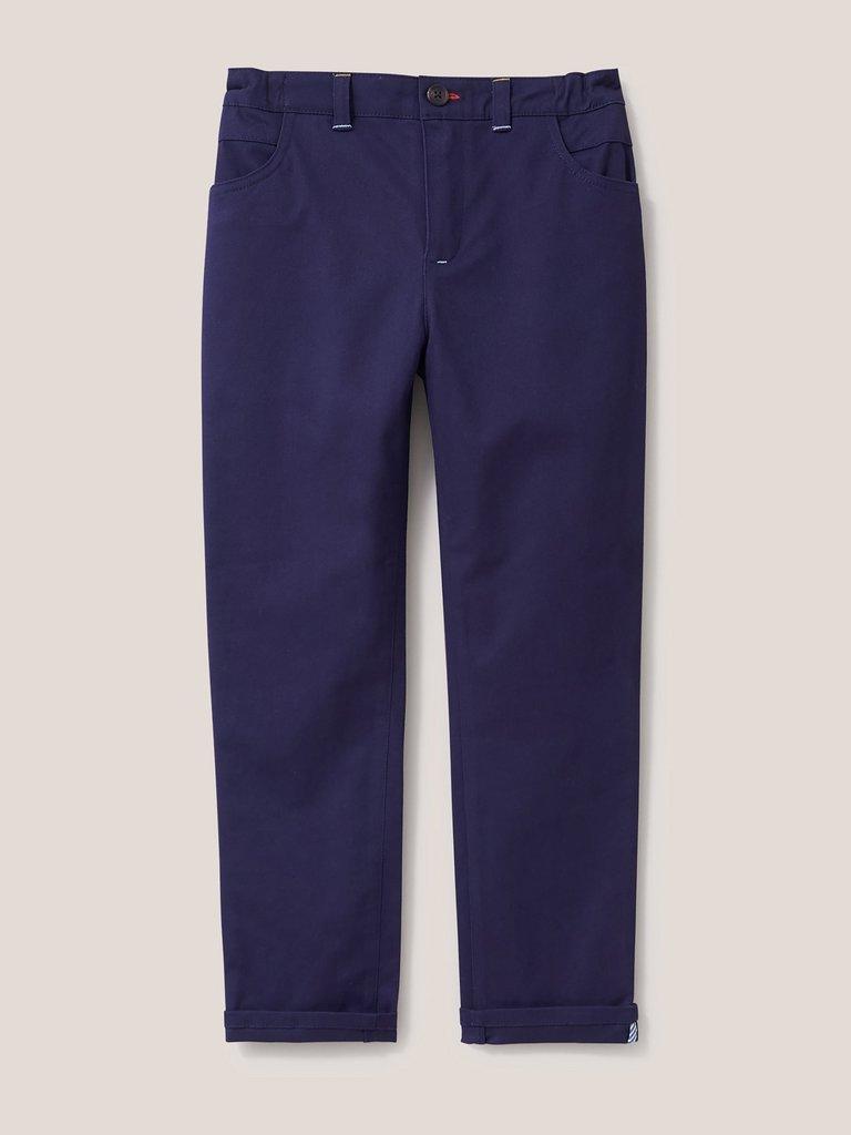 Cole Chino Trouser in DARK NAVY - FLAT FRONT
