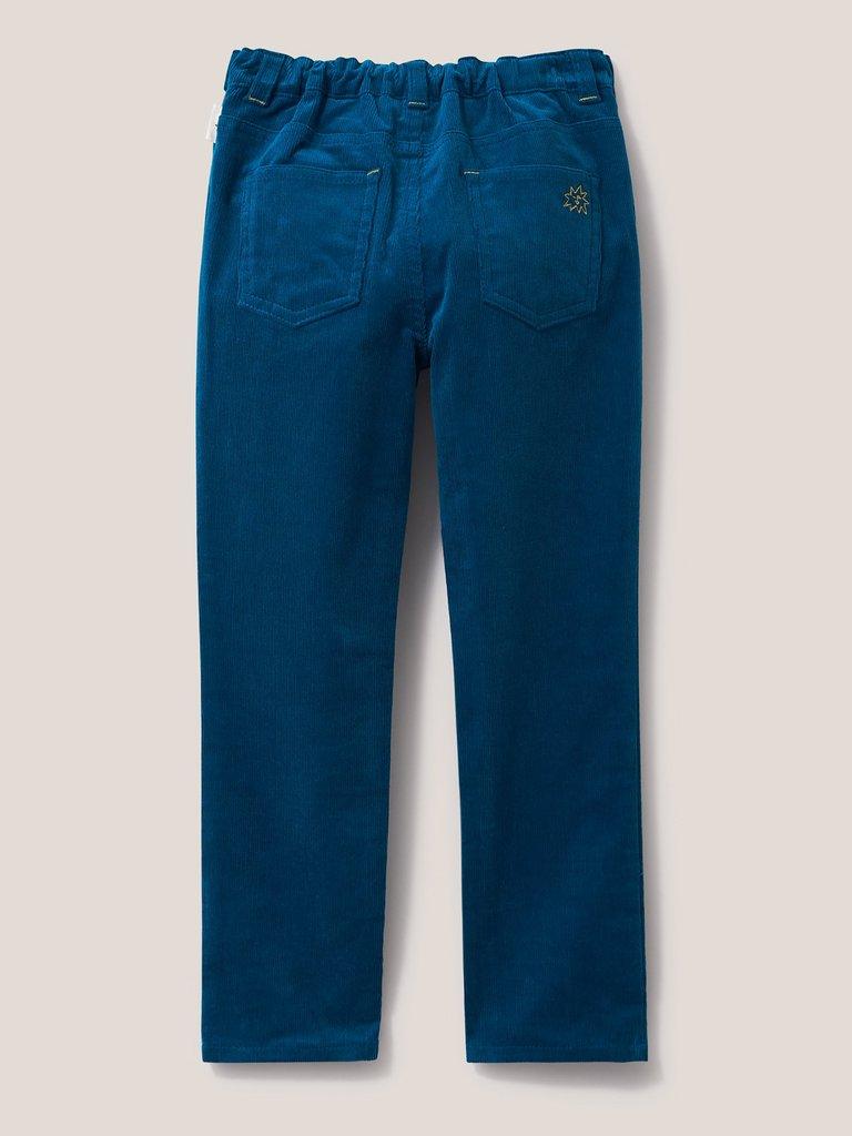 Coen Cord Trouser in MID TEAL - FLAT BACK