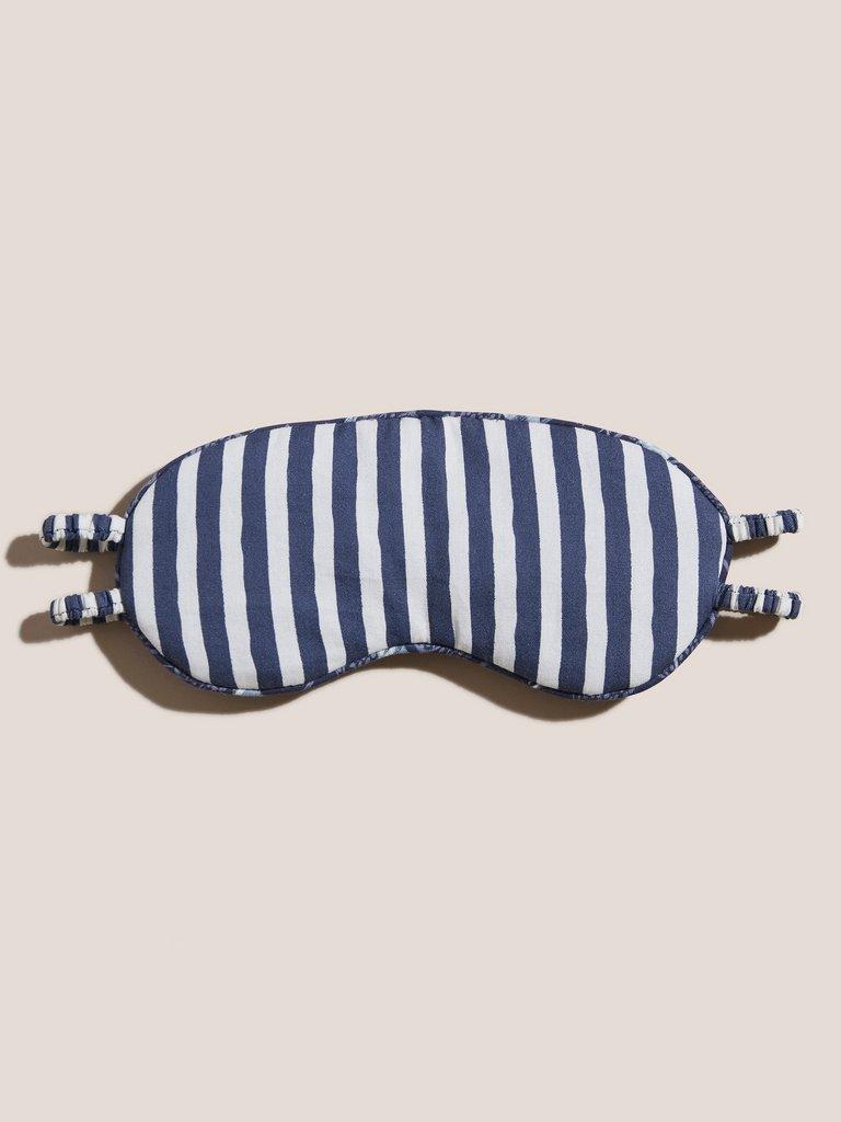 Reversible Stag Print Eye Mask in BLUE MLT - FLAT BACK