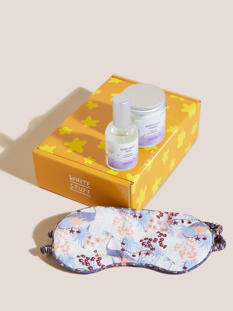 Sleep Happy Gift Set in PURPLE MLT - MODEL FRONT