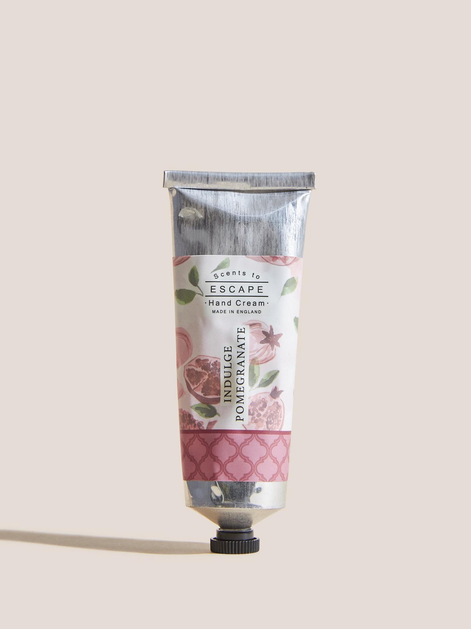 Indulgent Pomegranate Hand Cream in DEEP RED - FLAT FRONT