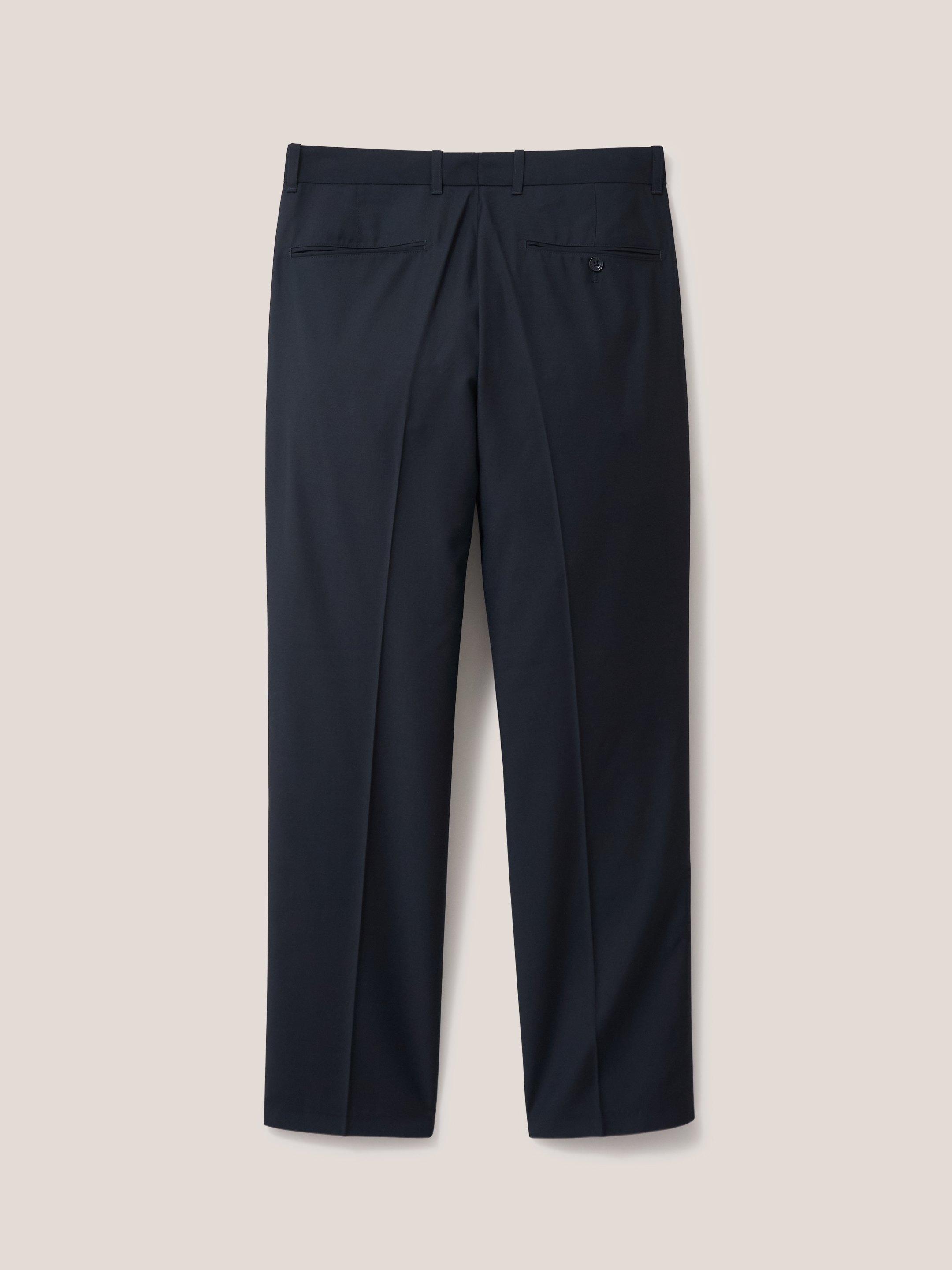 Gerrard Trouser in PURE BLK - FLAT BACK