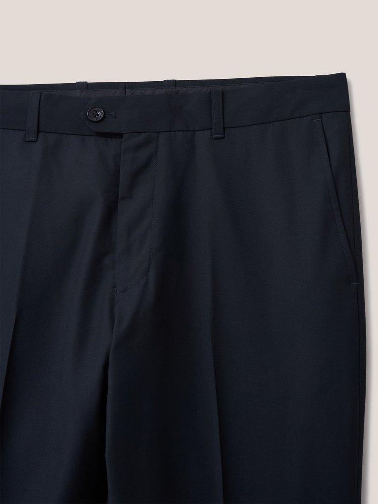 Gerrard Trouser in PURE BLK - FLAT DETAIL