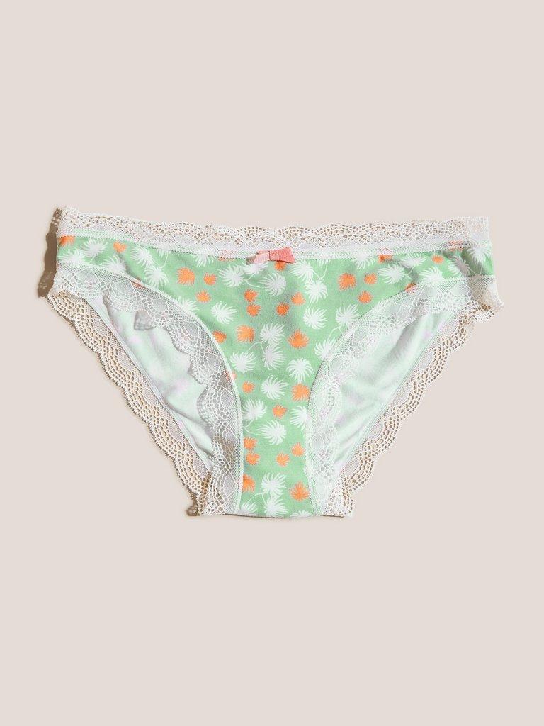 Palm Knicker in GREEN PR - FLAT FRONT