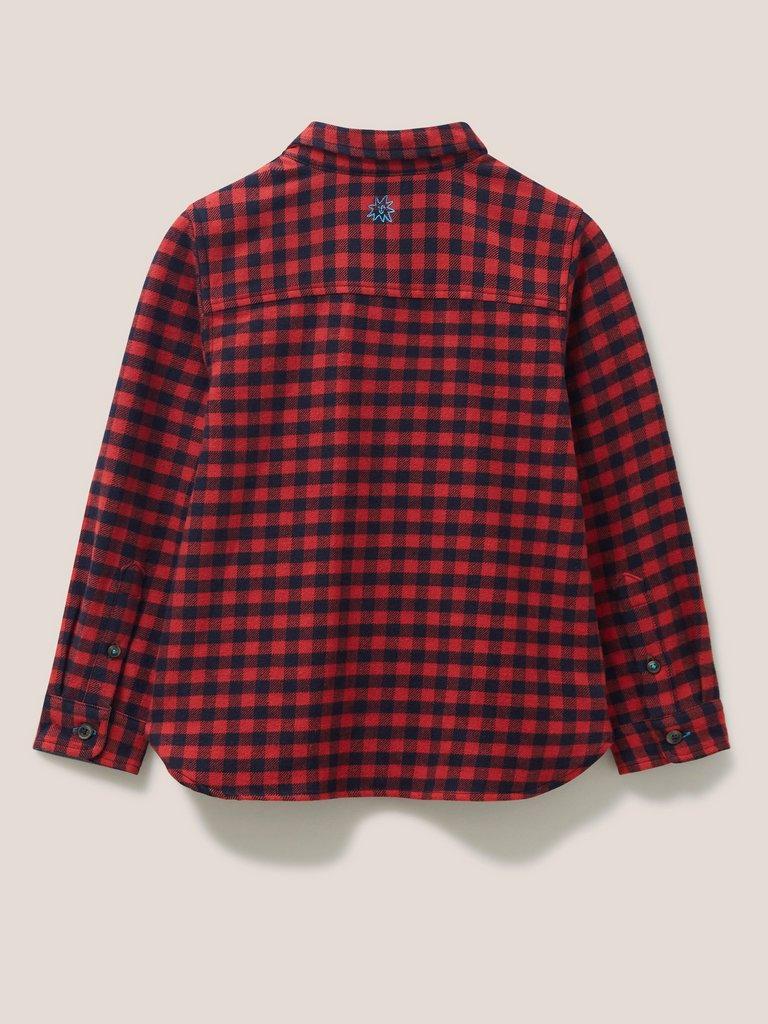 Finley Gingham Shirt in RED MLT - FLAT BACK