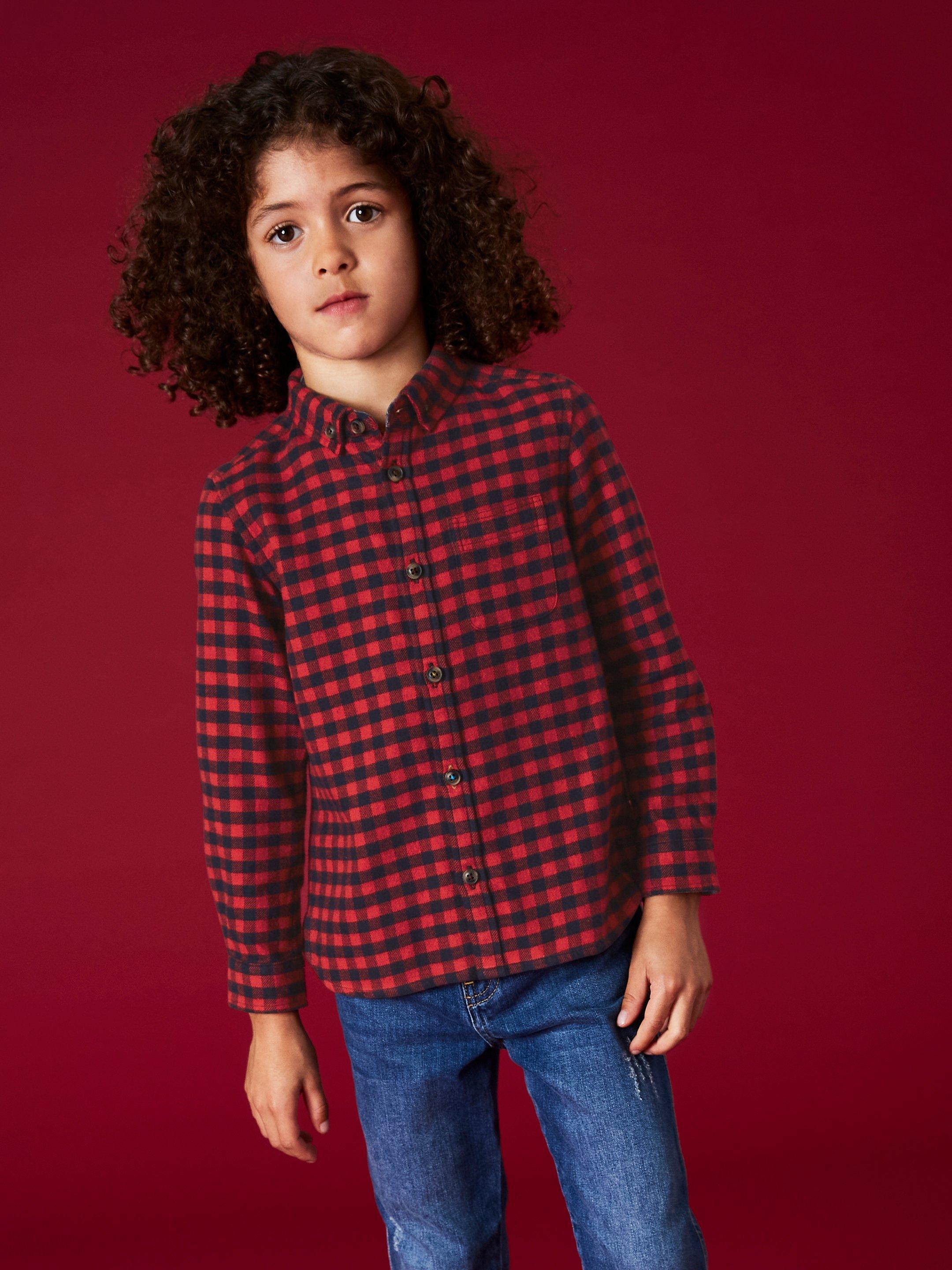 Finley Gingham Shirt in RED MLT - LIFESTYLE