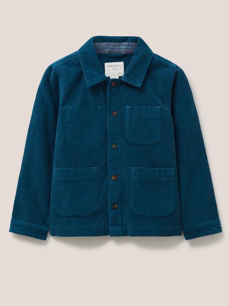 Cole Cord Overshirt in DARK TEAL - FLAT FRONT