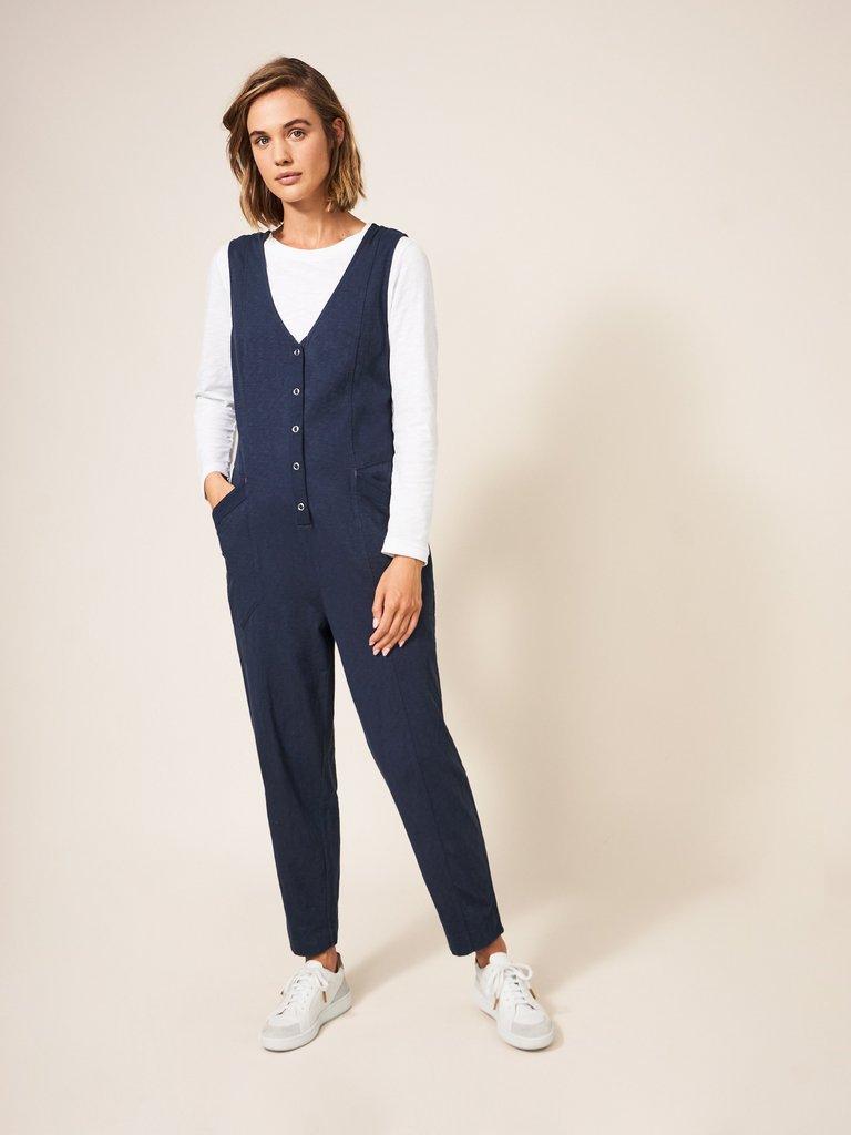 Isla Jersey Jumpsuit in FR NAVY - LIFESTYLE