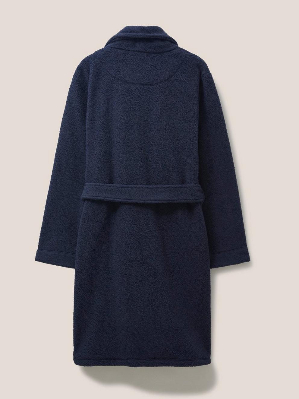 Kingham Robe in DARK NAVY - FLAT BACK