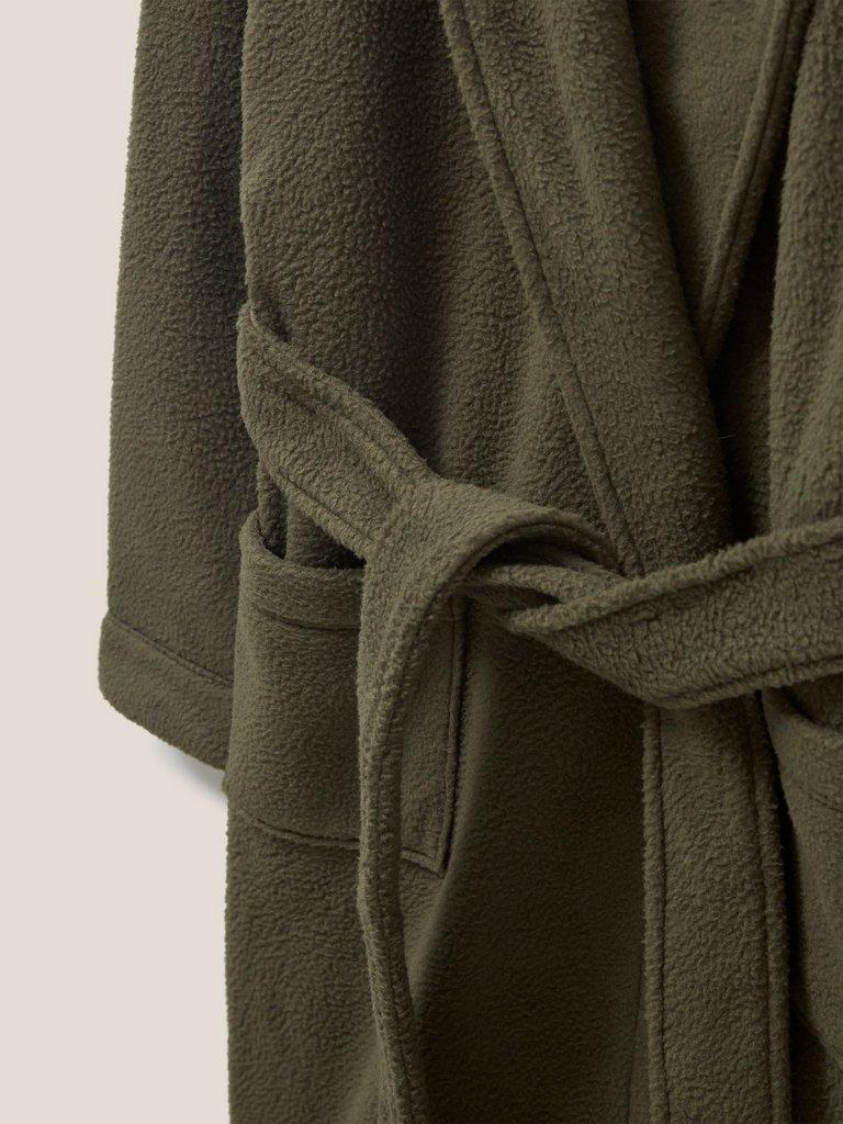 Kingham Robe in DK GREEN - FLAT DETAIL