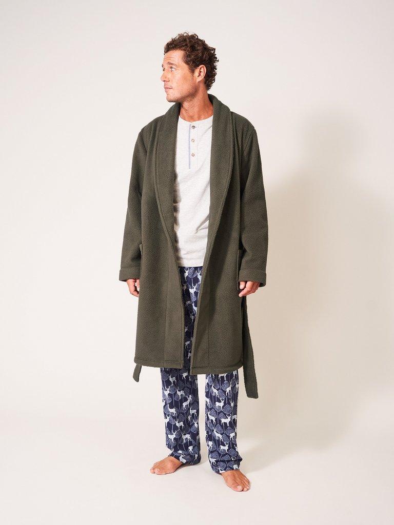 Kingham Robe in DK GREEN - LIFESTYLE