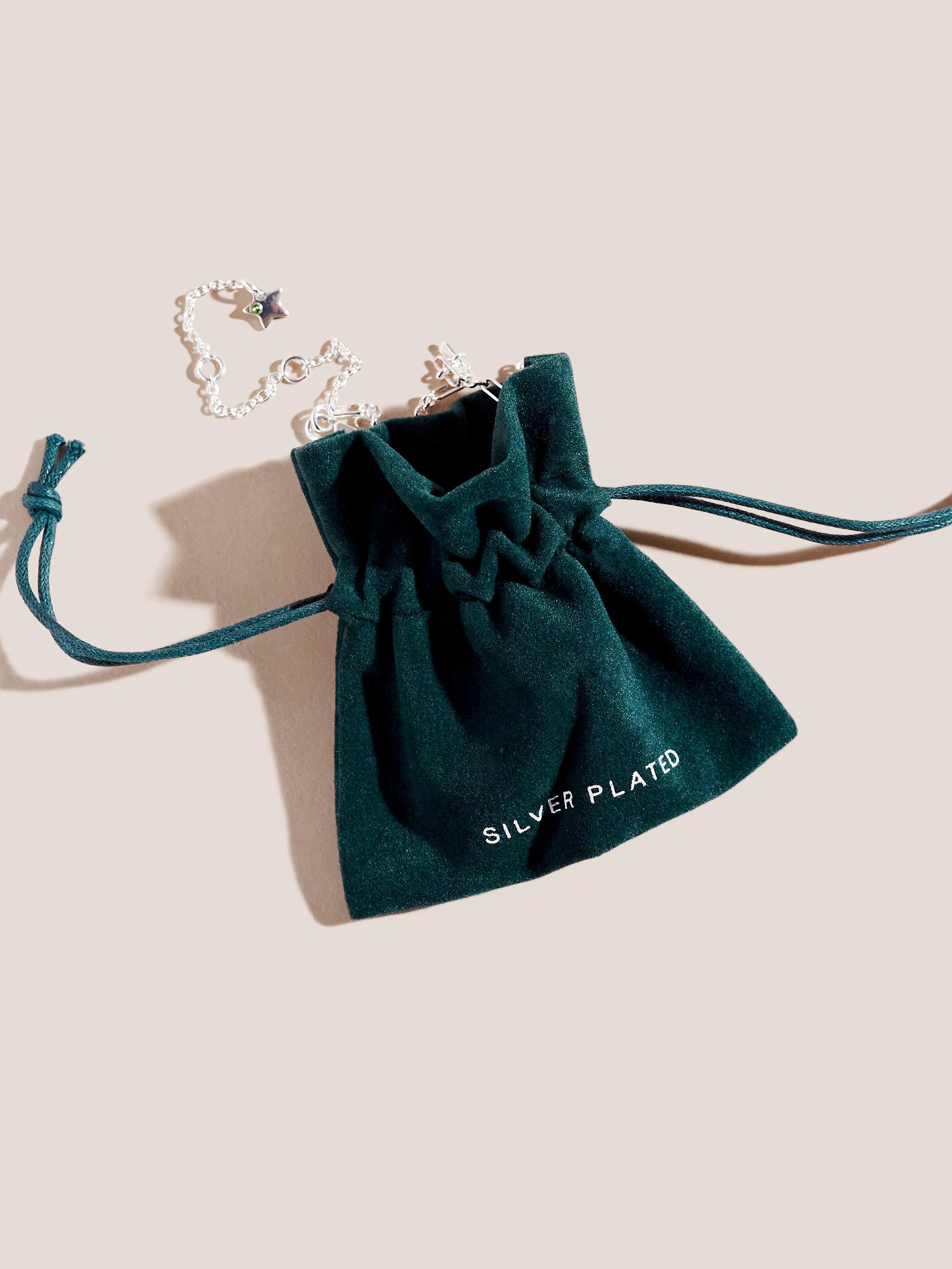 Silver Plated TBar Necklace in SLV TN MET - FLAT DETAIL