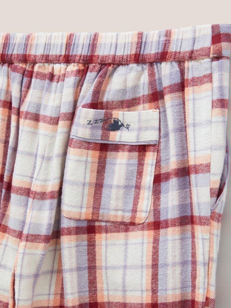 Nina Organic Brushed PJ Bottom in PINK MLT - FLAT DETAIL