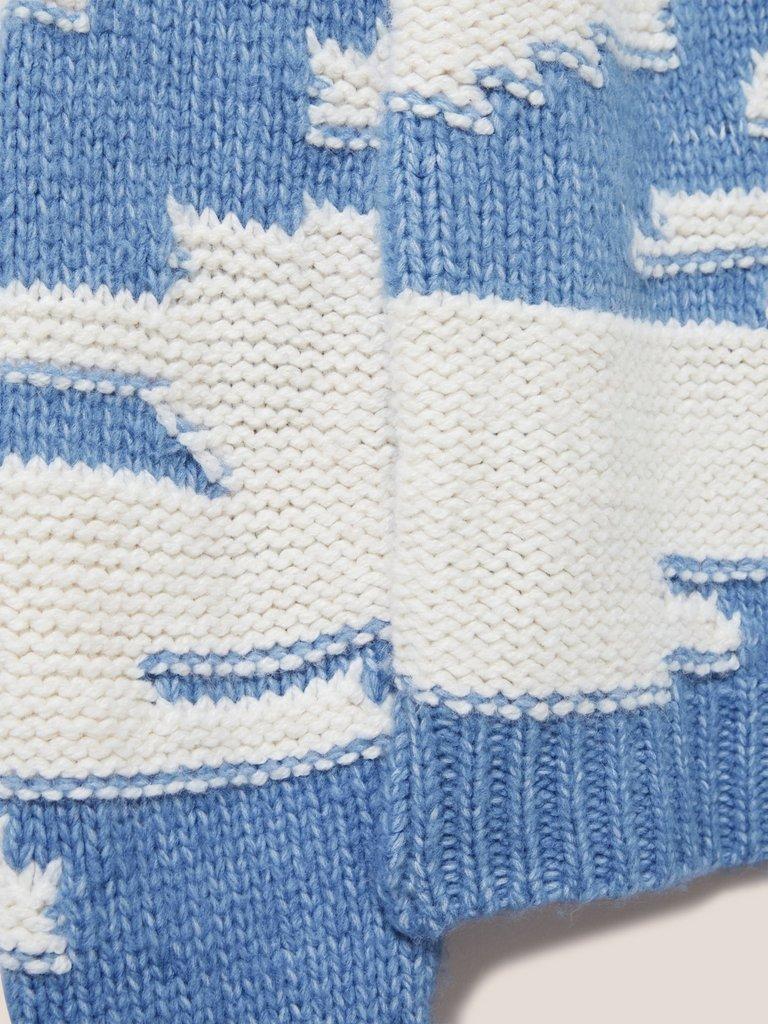 WAVE JUMPER in BLUE MLT - FLAT DETAIL