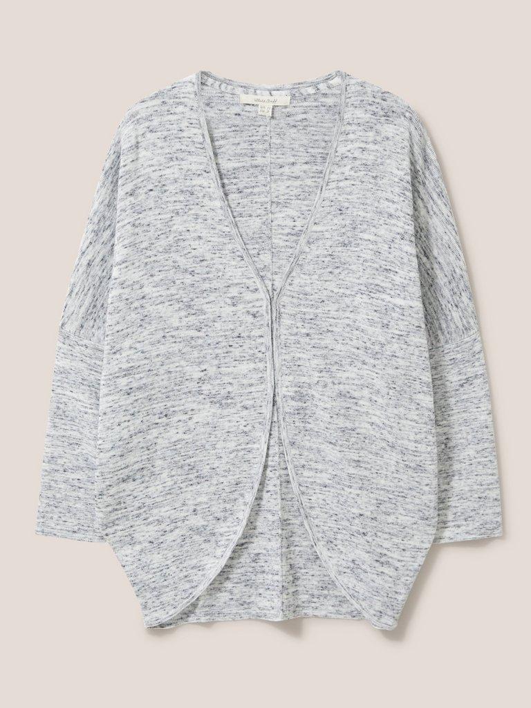 Cocoon Cardigan in MID GREY - FLAT FRONT
