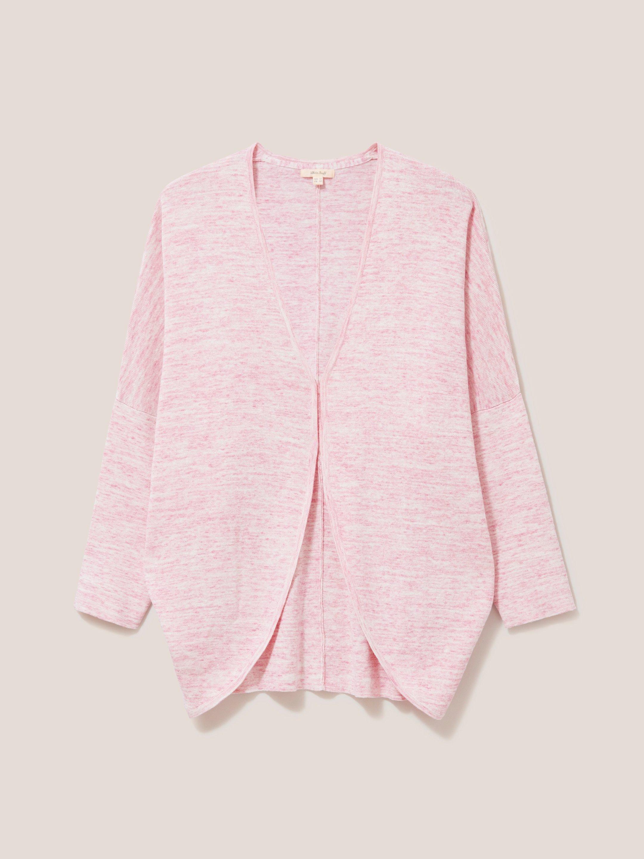 Cocoon Cardigan in MID PINK - FLAT FRONT