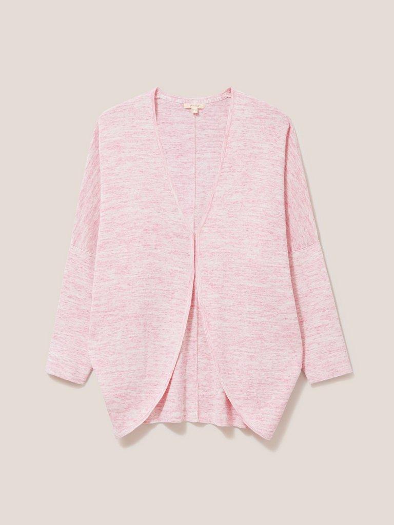 Cocoon Cardigan in MID PINK - FLAT FRONT