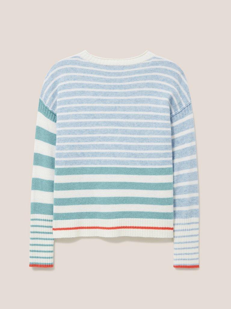 JEJU STRIPE JUMPER in BLUE MLT - FLAT BACK