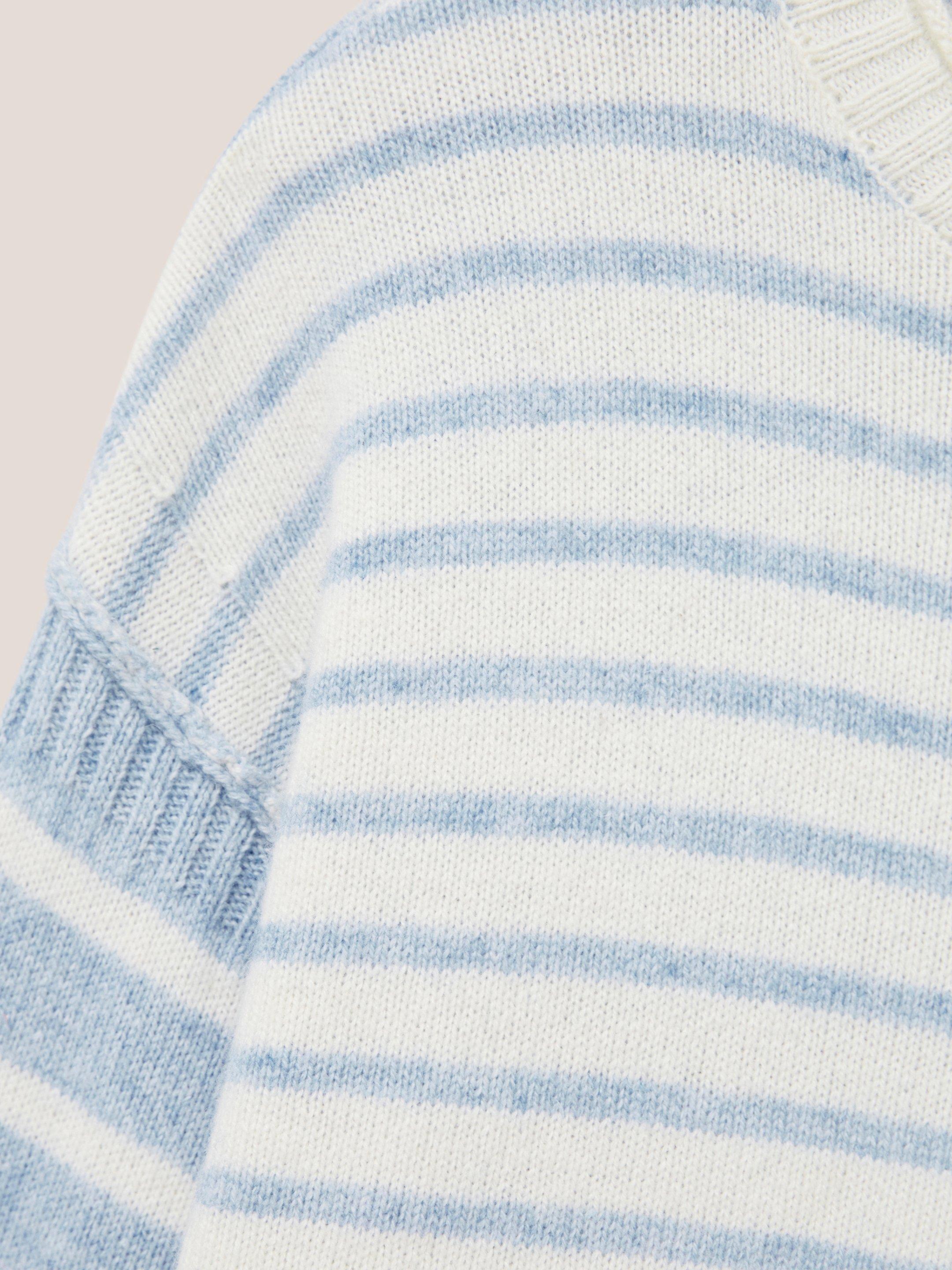 JEJU STRIPE JUMPER in BLUE MLT - FLAT DETAIL