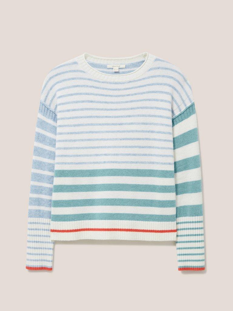 JEJU STRIPE JUMPER in BLUE MLT - FLAT FRONT