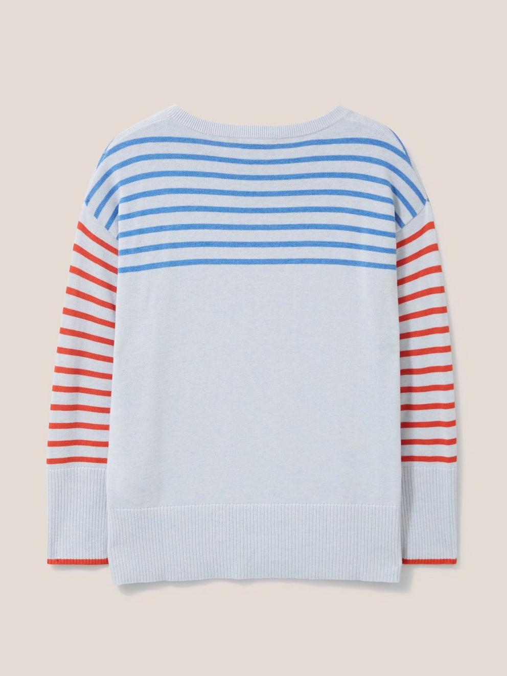 OLIVE JUMPER in GREY MLT - FLAT BACK